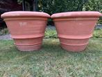 Set Grote Nieuwe Zeer Exclusieve Impruneta Terracotta Potten, Tuin en Terras, Bloempotten, Ophalen, 40 cm of meer, Rond, Nieuw