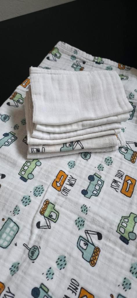 HEMA hydrofiel doek 60x 60 cm auto’s vervoer zgan washandjes, Kinderen en Baby's, Badjes en Verzorging, Zo goed als nieuw, Overige typen