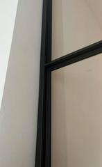 Groot zwart stalen kozijn / room divider 338x144cm, Overige typen, Zo goed als nieuw, Metaal, Inclusief glas