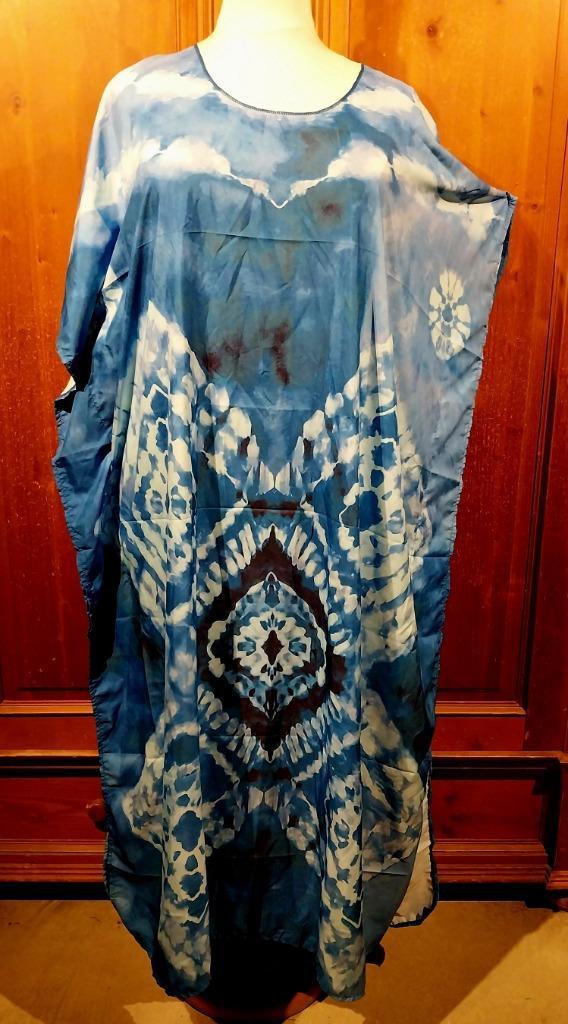 tie dye blauwe kaftan One Size, Kleding | Dames, Grote Maten, Nieuw, Jurk, Blauw, Ophalen of Verzenden