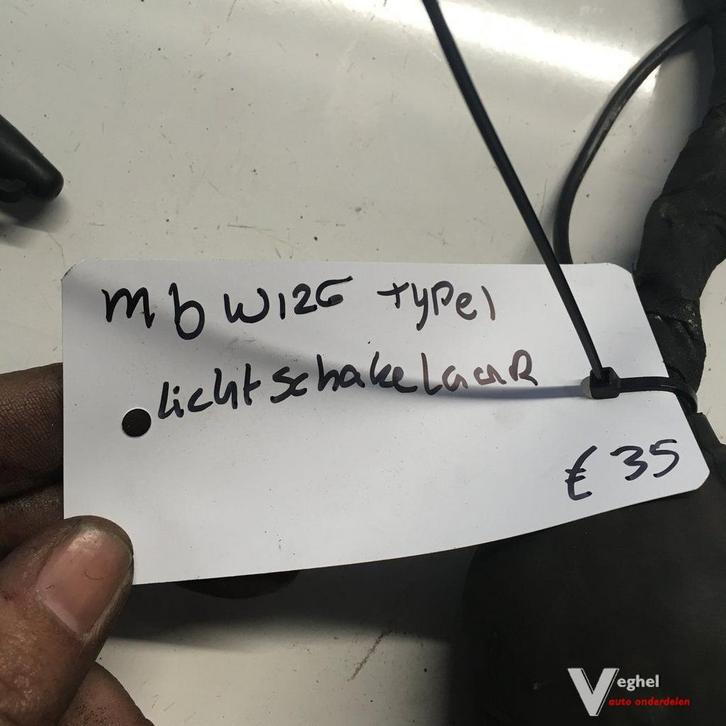 Mercedes W126  1980  1 type  Lichtschakelaar, Auto-onderdelen, Dashboard en Schakelaars, Gebruikt, Ophalen of Verzenden