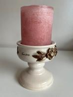 Vintage Zweeds Rosa Ljung Kandelaar Kaarsenhouder Bloem 60’s, Ophalen of Verzenden, Zo goed als nieuw, Kandelaar