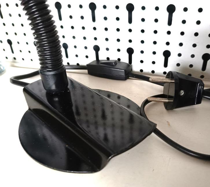 vintage tafellampje /leeslamp /bedlamp/bureaulamp 70s, Huis en Inrichting, Lampen | Tafellampen, Gebruikt, Minder dan 50 cm, Kunststof