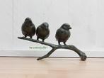 092*Bronzen tak met 3 vogels (Boven €75 geen verzendkosten), Tuin en Terras, Tuinbeelden, Ophalen of Verzenden, Nieuw, Overige materialen