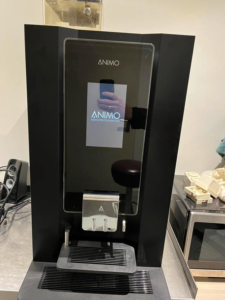 Animo optibean touch koffie automaat, Witgoed en Apparatuur, Koffiezetapparaten, Zo goed als nieuw, Koffiebonen, Koffiemachine