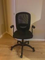 Zwarte bureaustoel, Huis en Inrichting, Bureaustoelen, Ophalen, Zwart, Zo goed als nieuw, Bureaustoel