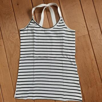 G-Maxx top met kruisbanden wit donker blauw streep maat M beschikbaar voor biedingen