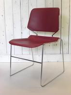 Matrix Stack stoel industrieel, vintage, retro, Ophalen, Gispen, Vijf, Zes of meer stoelen, Rood