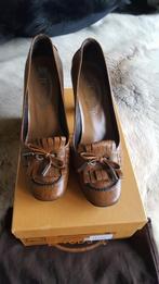 Tod's cognackleurige leren pumps maat 36., Kleding | Dames, Schoenen, Pumps, Bruin, Verzenden, Zo goed als nieuw