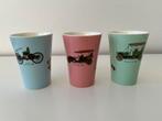 Pastel regout beker OLDTIMER, Ophalen of Verzenden