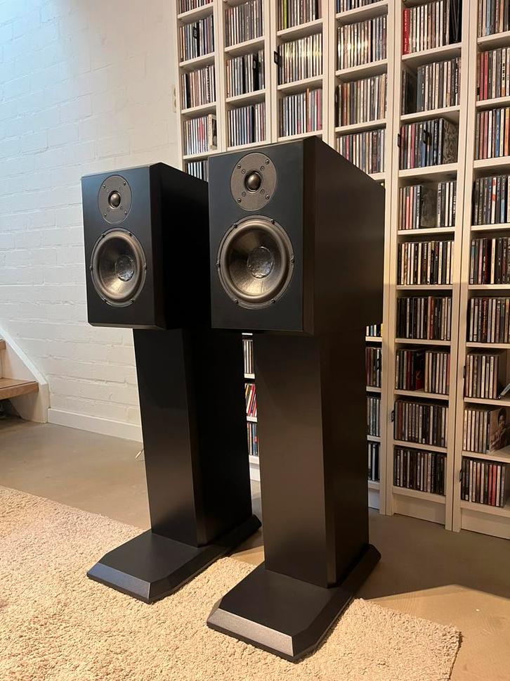 Dynamic Solutions Master Three luidsprekers / Rick Paap, Audio, Tv en Foto, Luidsprekers, Zo goed als nieuw, Front, Rear of Stereo speakers