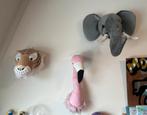 Leuke wanddecoratie dierenkoppen, Kinderen en Baby's, Kinderkamer | Inrichting en Decoratie, Ophalen of Verzenden, Zo goed als nieuw