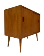 Vintage Kastje Compact Dressoir Jaren 60 Teak Fineer Zweden, Met deur(en), Teakhout, Vintage, Ophalen