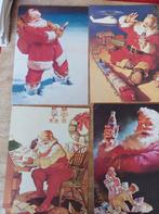 4kaarten reclame cola en kerstman, Verzamelen, Ophalen of Verzenden