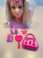 Poppenhoofd, kappop met accessoires, Kinderen en Baby's, Ophalen of Verzenden, Gebruikt, Overige typen