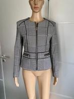 i112 Nieuw jasje mt. 36=S blazer colbert jack vest wit/zwart