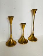 Freddie Andersen messing design kandelaars (3), Gebruikt, Duitsland, Overige kleuren, Brons of Koper