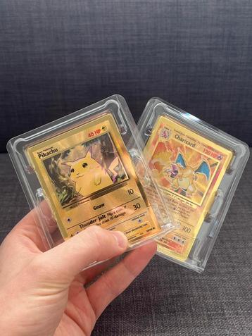 Pokémon Gold Metal Charizard & Pikachu Celebrations beschikbaar voor biedingen