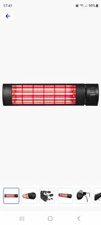 Terras heater 2000 watt met afstandsbediening, Tuin en Terras, Terrasverwarmers, Ophalen of Verzenden, Zo goed als nieuw
