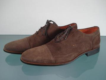 VAN LIER | Nubuck bruine schoenen 42 beschikbaar voor biedingen