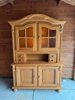 Eiken buffetkast antieke stijl met verlichting, Huis en Inrichting, Ophalen, Gebruikt, 200 cm of meer, Antieke stijl