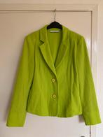 Amania Mo neon groene blazer met wol mt 40, Groen, Jasje, Maat 38/40 (M), Ophalen of Verzenden