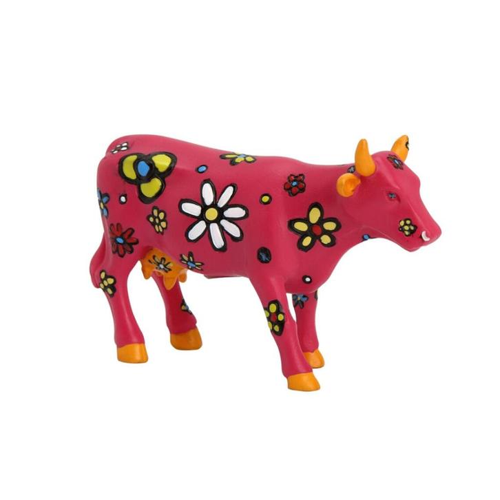Nieuw Cow Parade koe Dite Kvetu small., Antiek en Kunst, Kunst | Designobjecten, Ophalen of Verzenden