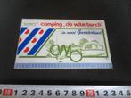 sticker camping de wite burch bakhuizen in mooi gaasterland, Ophalen, Zo goed als nieuw, Bedrijf of Vereniging