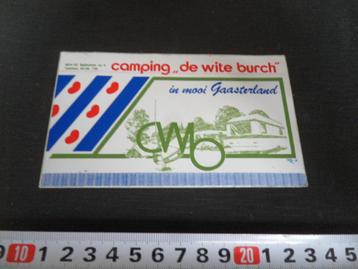 sticker camping de wite burch bakhuizen in mooi gaasterland beschikbaar voor biedingen