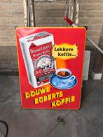 Douwe Egberts emaille reclamebord, Ophalen of Verzenden, Gebruikt, Reclamebord