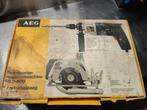 AEG Slagboormachine & Handcirkelzaag Set, Doe-het-zelf en Verbouw, Boormachine, Gebruikt, Ophalen of Verzenden, Variabele snelheid