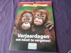 Kalender verjaardagskalender foto dieren postcodeloterij, Diversen, Ophalen of Verzenden, Maandkalender, Nieuw