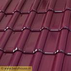 € 21,95 per m2  Gebakken dakpannen: FD 10 wijnrood hoogglans, Niet ingevuld, Steen of Klei, Verzenden, Niet ingevuld