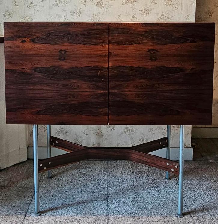 Rudolf Bernd Glatzel Fristho Barkast Palisander buffetkast, Huis en Inrichting, Kasten | Buffetkasten, Gebruikt, 100 tot 150 cm