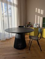 Zwarte ronde eettafel - Kave Home Jeanette 120 cm, Ophalen, Rond, Zo goed als nieuw, Vier personen