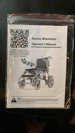 Elektrische rolstoel nieuw, Diversen, Rolstoelen, Ophalen of Verzenden, Zo goed als nieuw, Elektrische rolstoel