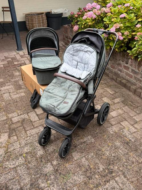Qute kinderwagen voledige set groen, Kinderen en Baby's, Kinderwagens en Combinaties, Gebruikt, Combiwagen, Overige merken, Duowagen