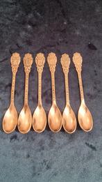 Zes vintage theelepels met provincie wapenschilden, Ophalen of Verzenden