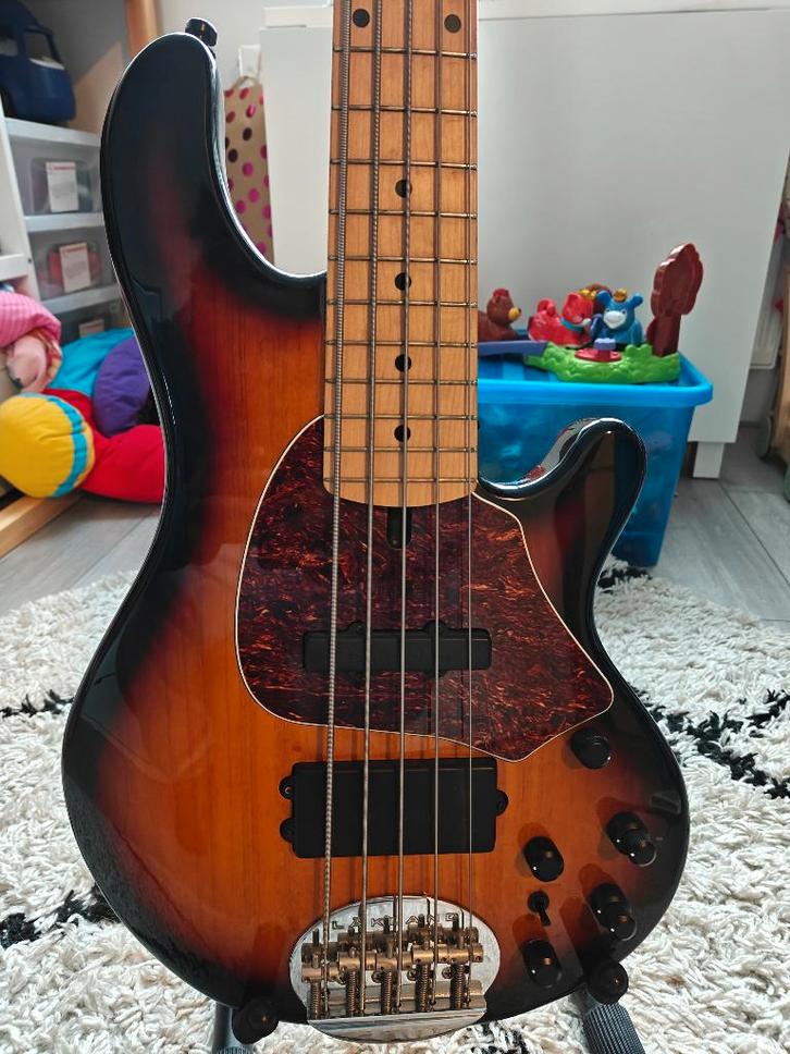 Lakland 55-02 Skyline (upgraded electronics), Muziek en Instrumenten, Snaarinstrumenten | Gitaren | Bas, Gebruikt, Elektrisch