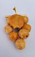 Vintage broche natuurlijke Baltische amber,1950s, Verzenden, Overige materialen, Broche