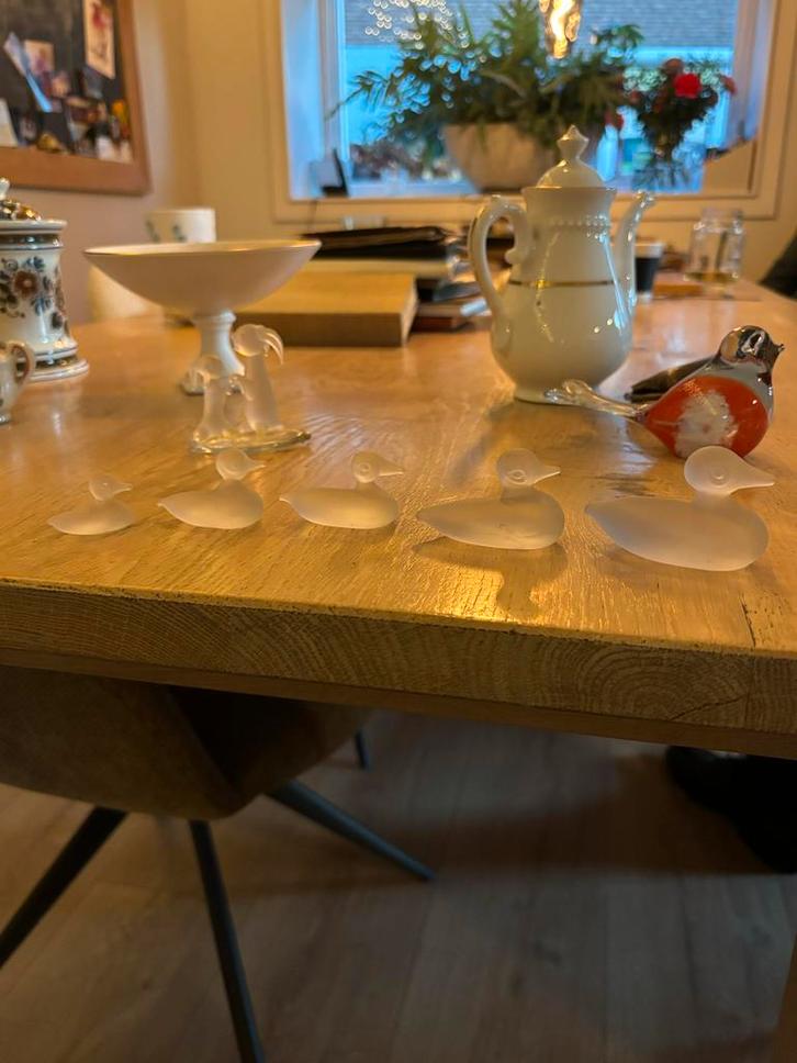 Vintage Glazen Eendjes Setje, Antiek en Kunst, Antiek | Glas en Kristal, Ophalen