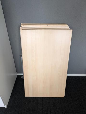 IKEA KOMPLEMENT Plank, wit gelazuurd eikeneffect, 100x58 cm beschikbaar voor biedingen