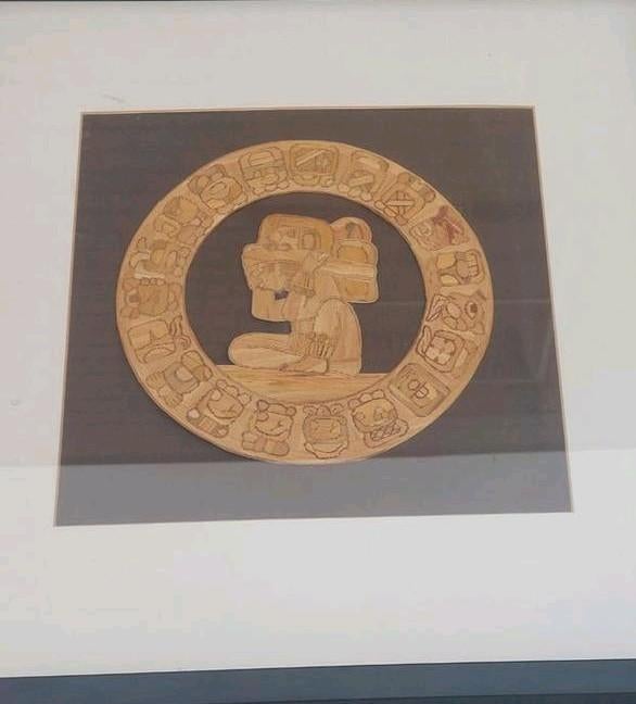 Maya afbeeldig Mexico, Huis en Inrichting, Woonaccessoires | Schilderijen, Tekeningen en Foto's, Minder dan 50 cm, Ophalen of Verzenden