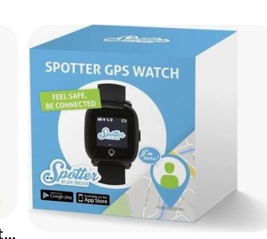 Spotter GPS watch senioren of kinderen, Ophalen of Verzenden, Zo goed als nieuw, Zwart, Jongen of Meisje