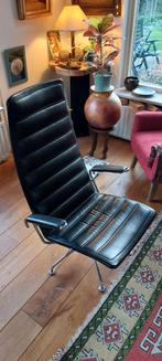 Fritz Hansen fauteuil, zwart leer, design, Minder dan 75 cm, Gebruikt, Leer, 50 tot 75 cm