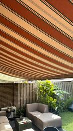 Elektrisch zonnescherm 6 meter, Tuin en Terras, Ophalen, 450 cm of meer, Elektrisch, Zo goed als nieuw