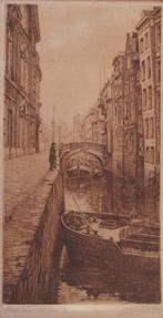 Henri de Budt (B): Steiger Rotterdam ,1918, Antiek en Kunst, Kunst | Etsen en Gravures, Ophalen of Verzenden