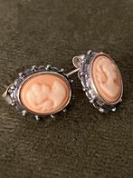 Antieke zilveren 925 Camee oorbellen, Ophalen of Verzenden, Zo goed als nieuw