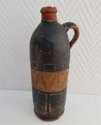 Kruikje, grès, hoog ong 22,5 cm, beschilderd, Ophalen of Verzenden
