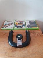 Xbox 360 Wireless Speed Wheel + 5 Race games (with manuals), 1 speler, Racen en Vliegen, Ophalen of Verzenden, Zo goed als nieuw